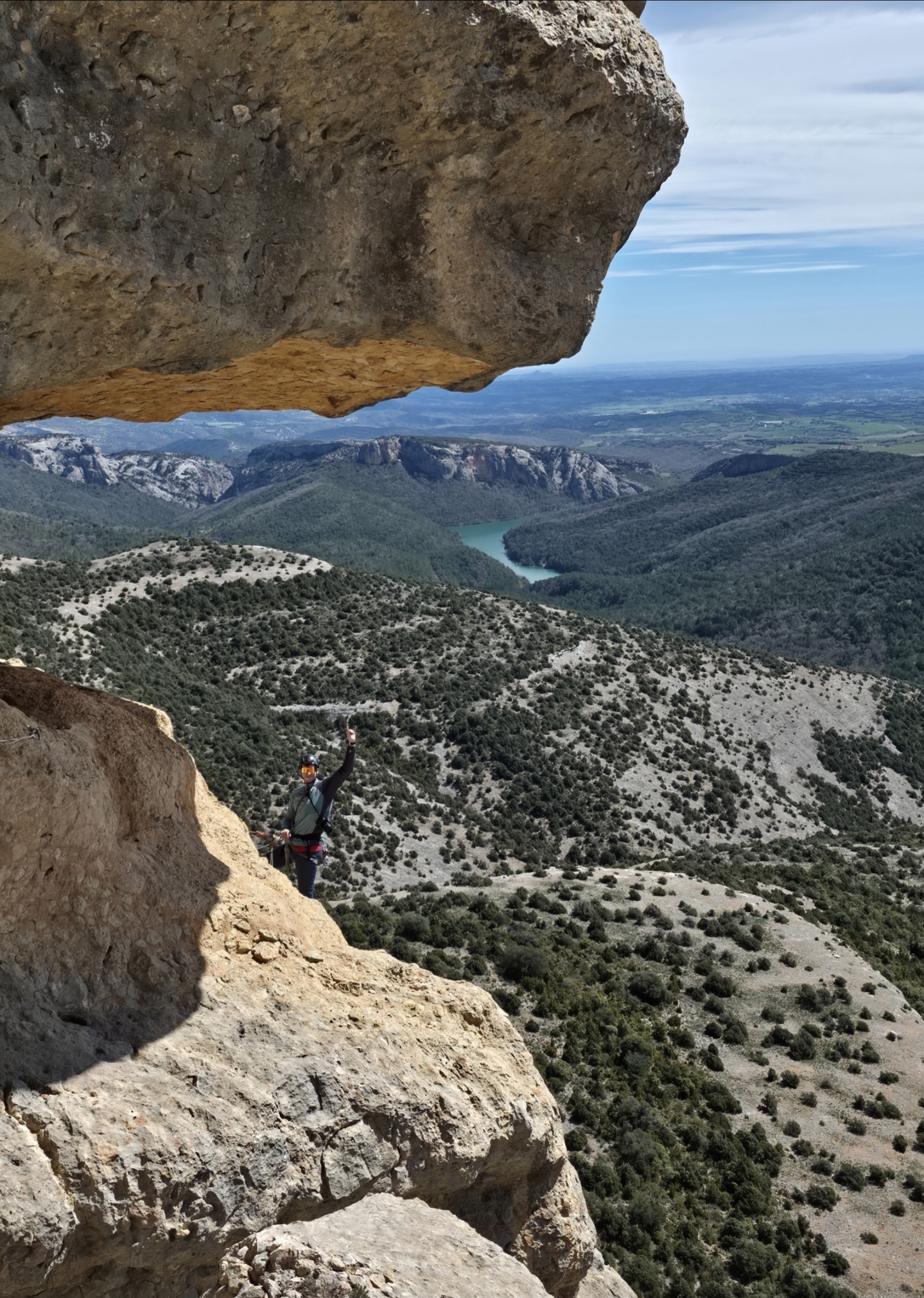 Jabalí Errante 6a+, 160m. Peña Predicadera